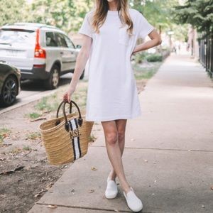 Gap white pocket t-shirt dress, Small